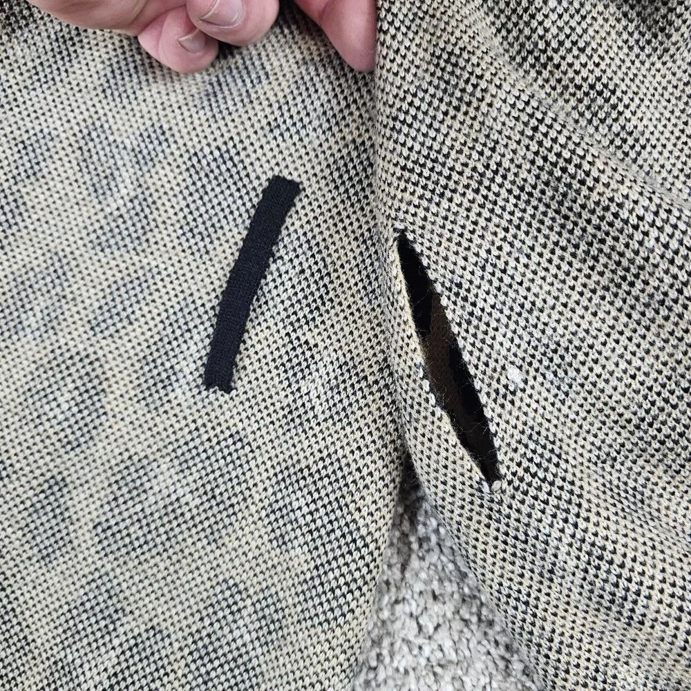 Kate Spade New York Leopord Belted Pincho Shrug Cardigan Wrap Wool Blend